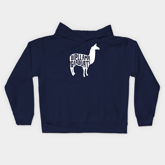 Dipllama Graduate Kids Hoodie by Shirts That Bangs